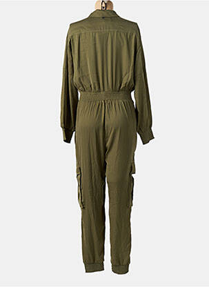 Salopetă-pantalon guler de bluză mâneci lungi verde FREEMAN T.PORTER femeie