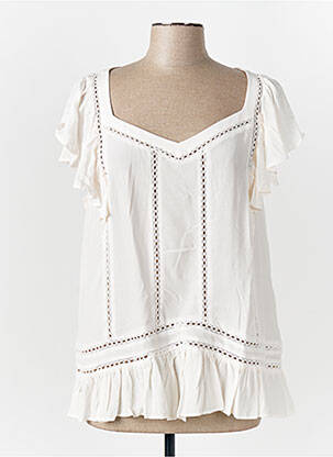 Bluză mâneci scurte mâneci scurte alb LE TEMPS DES CERISES femme