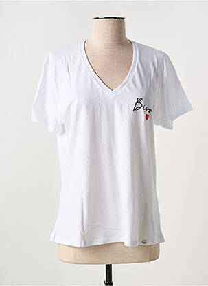 Tricou alb PLEASE femeie