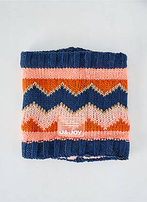 Guler / Eșarfă de gât albastru J&JOY fată