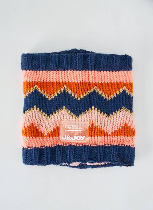 Guler / Eșarfă de gât albastru J&JOY fată