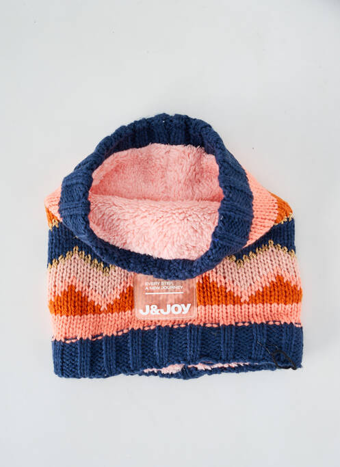 Guler / Eșarfă de gât albastru J&JOY fată