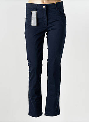 Pantalon slim talie elastică albastru ZERRES femeie