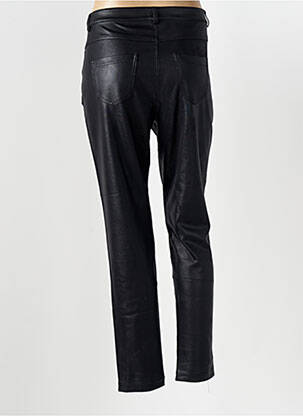 Pantalon slim țesătură poplin mărime normală negru EVA KAYAN femeie