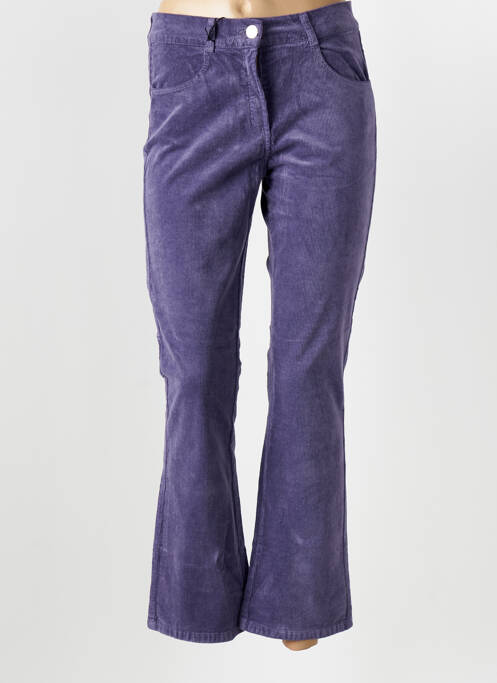 Pantalon evazat violet EAST DRIVE femeie