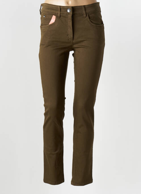 Pantalon slim verde ZERRES femeie