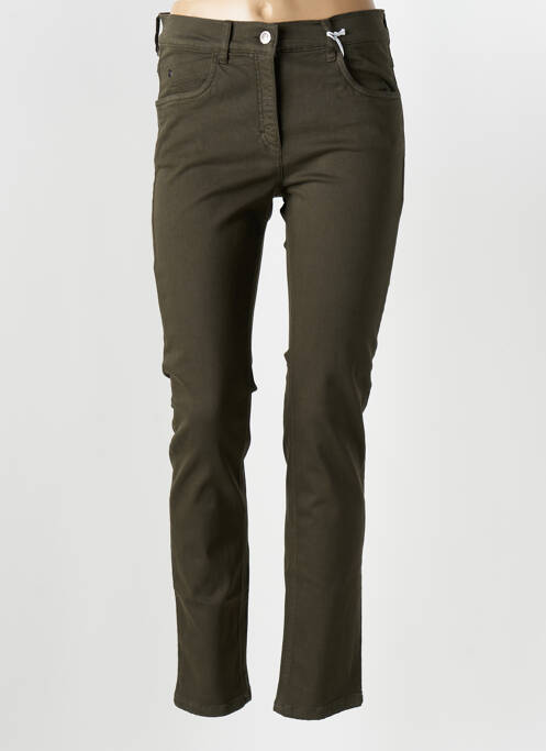 Pantalon slim verde ZERRES femeie