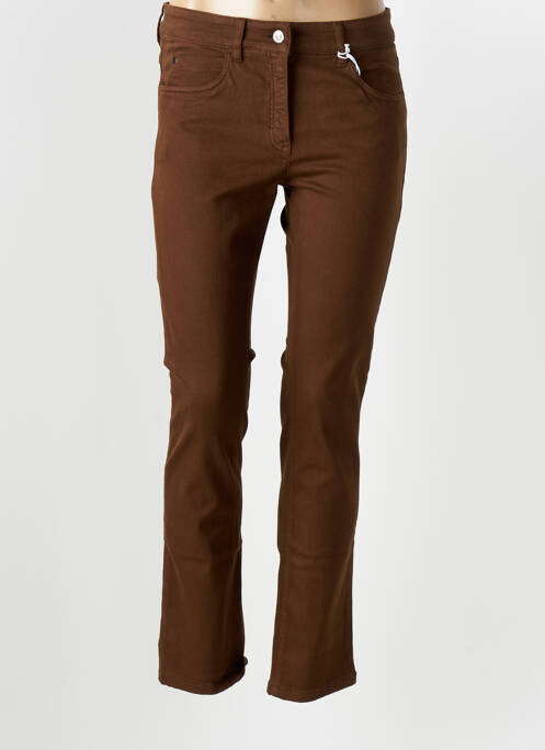 Pantalon slim maro ZERRES femeie