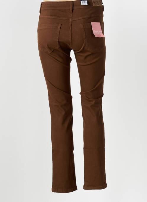 Pantalon slim maro ZERRES femeie