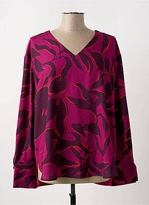 Top imprimeu fantezie mâneci lungi violet PERSONA femeie