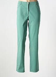 Pantalon slim țesătură poplin mărime normală verde COUTURIST femme