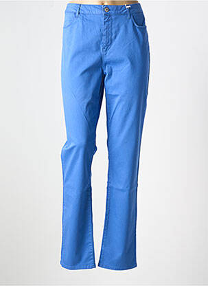 Pantalon drept elasticitate mărime normală albastru KANOPE femeie