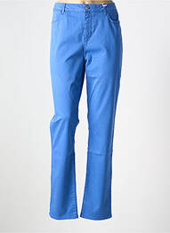 Pantalon drept elasticitate mărime normală albastru KANOPE femme