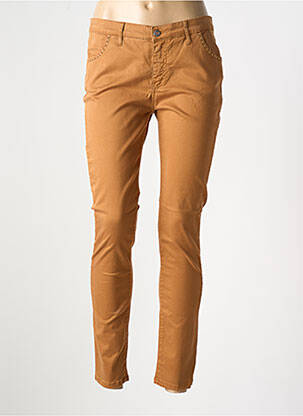 Pantalon slim portocaliu RIVIERES DE LUNE femeie