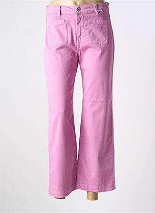 Blugi cu croială evazată roz KANOPE femeie