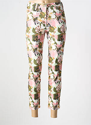 Pantalon 7/8 țesătură poplin mărime normală verde 7 SEASONS femeie
