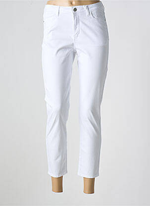 Pantalon 7/8 elasticitate mărime normală alb KANOPE femeie