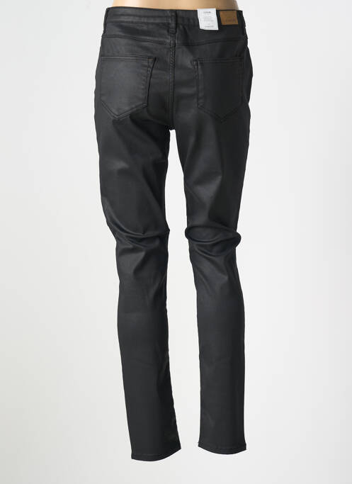 Pantalon slim țesătură acoperită mărime normală negru KANOPE femme