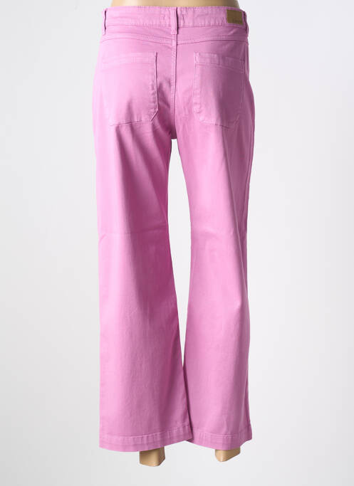 Blugi cu croială evazată roz KANOPE femeie