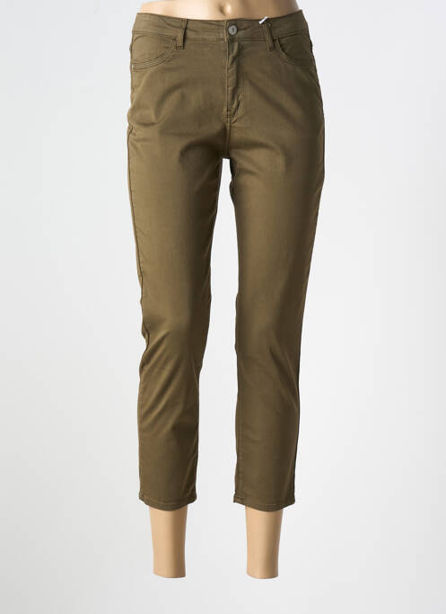 Pantalon trei sferturi verde KANOPE femeie