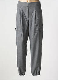 Pantalon cargo strânsă pe partea de jos talie înaltă gri BETTY BARCLAY femme