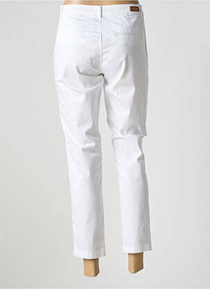 Pantalon 7/8 elasticitate mărime normală alb MAYJUNE femeie