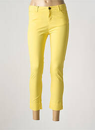 Pantalon 7/8 elasticitate talie joasă galben MAYJUNE femme