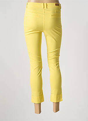 Pantalon 7/8 elasticitate talie joasă galben MAYJUNE femeie