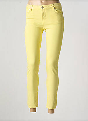Pantalon 7/8 elasticitate talie joasă galben SILVIAN HEACH femeie