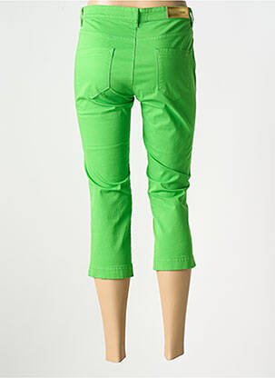 Pantalon trei sferturi elasticitate talie joasă verde COUTURIST femeie