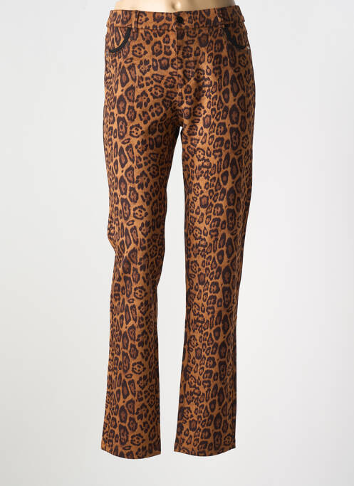 Pantalon slim maro LEO & UGO femeie