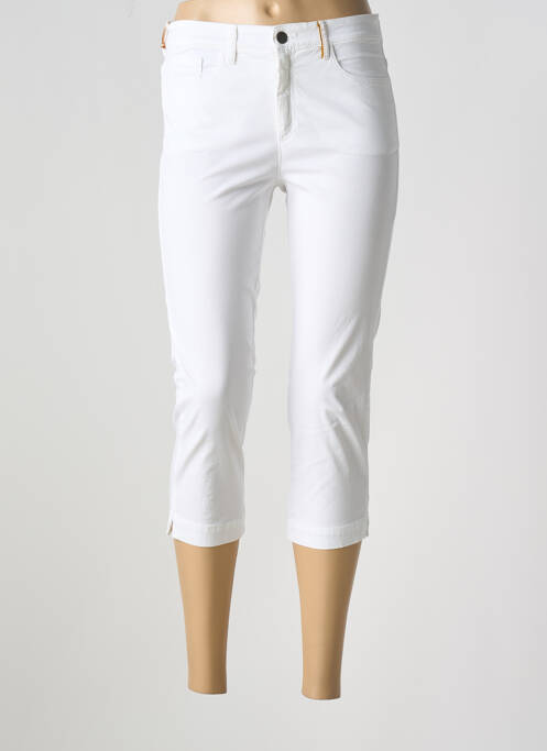 Pantalon trei sferturi alb COUTURIST femeie