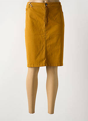 Fustă midi galben COUTURIST femeie