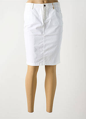 Fustă midi alb COUTURIST femeie
