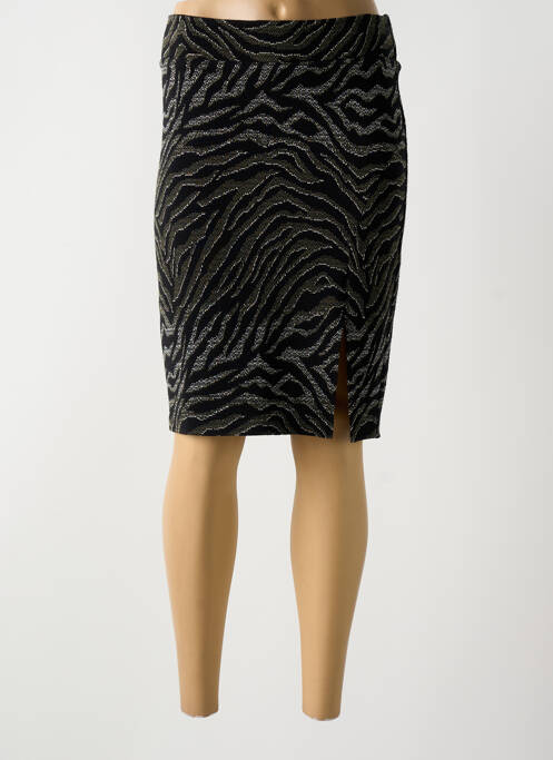 Fustă midi negru RIVIERES DE LUNE femeie