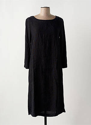 Rochie midi mâneci 3/4 mâneci 3/4 negru COUTURIST femeie