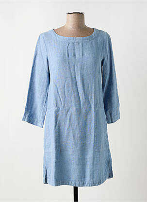Rochie scurtă închidere cu fermoar la spate mâneci lungi albastru DENIM &DRESS femeie