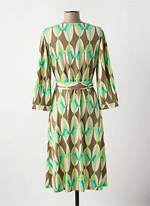 Rochie midi croială fluidă mâneci lungi verde BETTY BARCLAY femeie