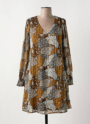 Rochie scurtă maro LOLA ESPELETA femeie