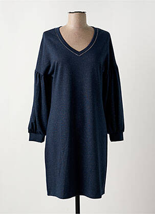 Rochie midi albastru RIVIERES DE LUNE femeie