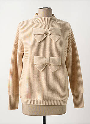 Pulover bej LEO & UGO femeie