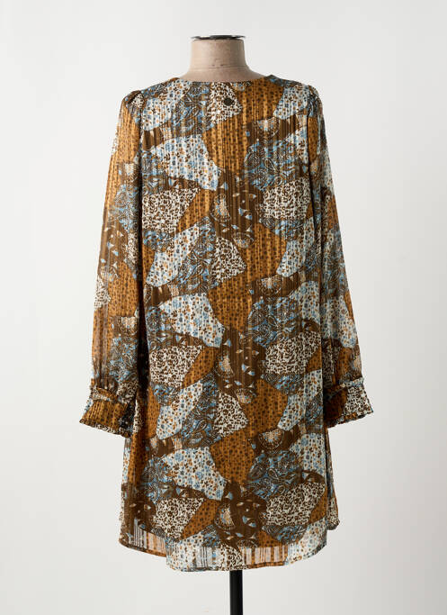 Rochie scurtă maro LOLA ESPELETA femeie