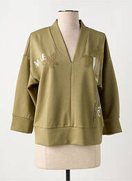Hanorac strânsă pe partea de jos mâneci 3/4 verde BETTY BARCLAY femme