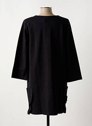 Rochie midi mâneci lungi mâneci lungi negru RIVIERES DE LUNE femeie