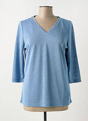 Tricou mâneci 3/4 mâneci 3/4 albastru CONCEPT K femeie