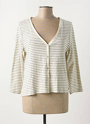 Vestă cu mâneci lungi bej YERSE femeie