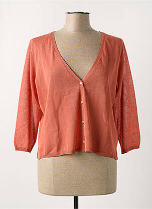 Vestă cu mâneci lungi portocaliu YERSE femeie