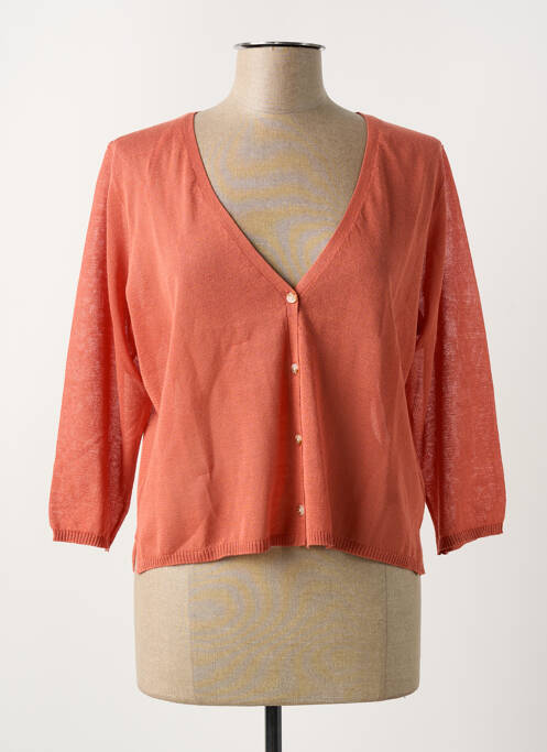 Vestă cu mâneci lungi portocaliu YERSE femeie