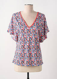 Tricou imprimeu fantezie mâneci scurte portocaliu LOLA ESPELETA femme