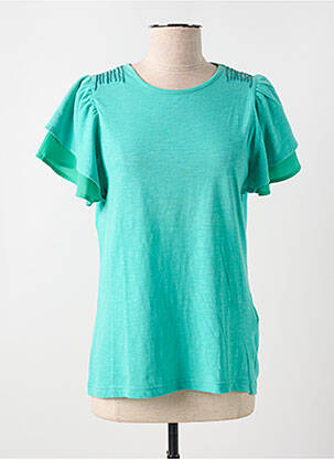 Tricou elasticitate mâneci scurte verde LA FIANCEE DU MEKONG femeie